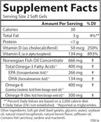 Carlson - Omega Complete Gems, Omega-3-6-9, Wild Caught, Sustainably Sourced, Heart Health, Joint Function & Immune Support, 180 Softgels