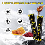 Mchokuu Shilajit Honey Sticks for Men & Women, Himalayan Shilajit with Organic Honey, 85+ Trace Minerals & 75%+ Fulvic Acid for Energy Support & Overall Health, 30 Sticks