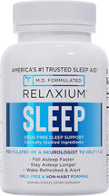 Relaxium Sleep Aid for Adults - Melatonin 5mg with Magnesium Glycinate, Valerest & Ashwagandha - Non-Habit Forming Sleep Support for Falling Asleep & Staying Asleep - 60 Capsules (30-Day Supply)