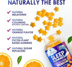 Melatonin Sleep Gummies - 6mg Per Serving - Sugar-Free Sleep Support Melatonin Gummy for Adults - Extra Strength Sleeping Gummy Supplement - Supports Restful Sleep - Tasty Orange Flavor - 60 Gummies