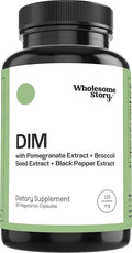 DIM Supplement Women | DIM SGS | Pomegranate, Broccoli and Black Pepper Blend | Estrogen & Hormone Balance for Women | Cell and Tissue Health | 60-Day Supply | Clean Label Project Certified