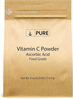 PURE ORIGINAL INGREDIENTS Vitamin C Powder (4 oz) Ascorbic Acid, Non GMO, Dietary Supplement
