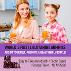 L Glutamine 1000mg Gummies - Muscle Relief & Immune Support, Amino Acid Supplement with Magnesium Glycinate, Vegan & Non-GMO, Gluten Free (60 Count)