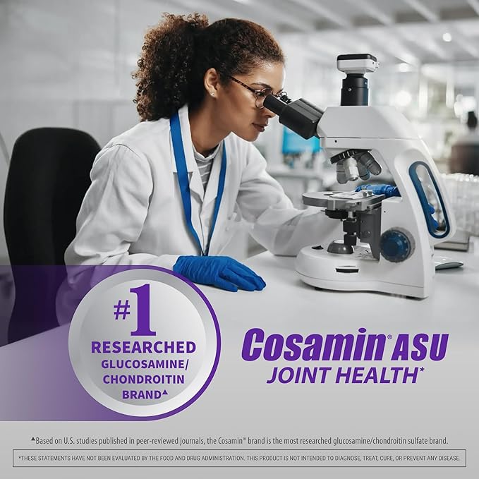 Nutramax Laboratories Cosamin® ASU Joint Health Supplement with Glucosamine, Chondroitin & ASU for Adult Men & Women, Joint Supplement, 150 Capsules