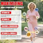 Organic Women’s D3 K2 Vitamin Gummies: D3 10000 IU Chewable Vegan Multivitamins Supplement with B12 B6 B9 Plus Magnesium Omega Zinc Calcium - for Immune Energy Skin Support (120Count)