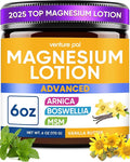 Magnesium Lotion with Arnica, MSM & Boswellia – Cooling Magnesium Cream – Lightweight Moisturizing Lotion for Legs & Feet – Safe for Kids – 6 fl oz