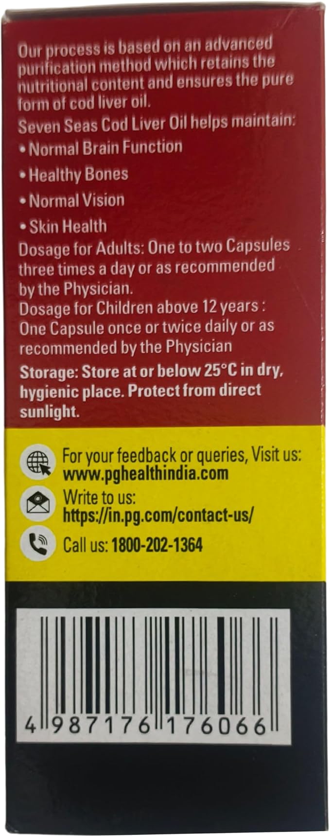 Seven Seas Cod Liver Fish Oil 500 Capsules