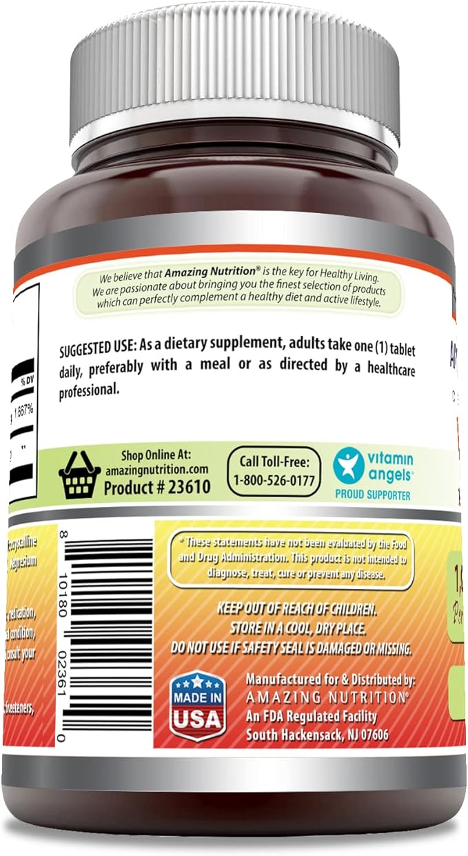 Amazing Formulas Vitamin C with Rose Hips Supplement | 1000 Mg | 240 Tablets | Non-GMO | Gluten-Free | Made in USA