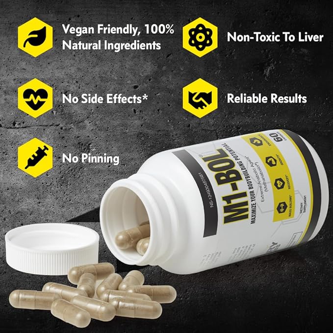 Extreme Anabolic Testosterone Booster Avry Labs Proprietary Stack w/Turkesterone to Support Muscle Growth, Strength, Recovery & Naturally Support Optimal Testosterone Levels – Vegan, 60 Capsules