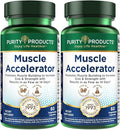 Purity Products Muscle Accelerator 650 mg Patented & Clinically Tested Muscle Accelerator Blend of Ayurvedic Herbal Extracts Promotes Strength, Endurance + Muscle Growth - 60 Veg Caps (2)