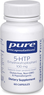 Pure Encapsulations 5-HTP 100 mg - Brain Health, Sleep Regulation & Appetite Support* - 5-Hydroxytryptophan - Gluten Free & Non-GMO - 60 Capsules