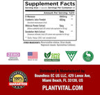 Plantvital Bundle Power Duo: Berberine 500mg-120 Capsules for Immunity & Cardio Health and D Mannose with Cranberry 1000mg-120 Capsules for Urinary Tract Support -Vegan, Non-GMO.
