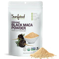Sunfoods Superfoods Organic Black Maca Powder - Black Maca Root Powder, Black Maca Root for Men & Women, Peruvian, Raw, Vegan, Premium Black Maca Powder - 4 oz Bag