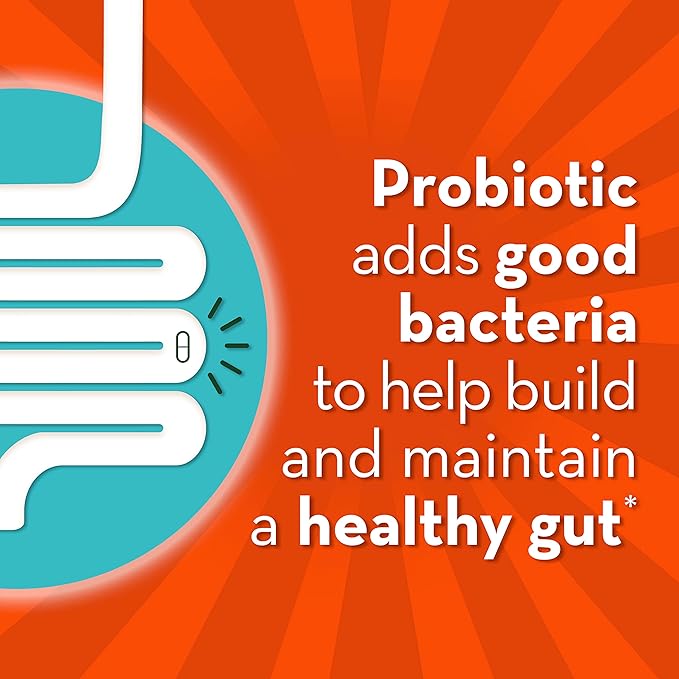 Align Probiotic, Gut Health + Stress Support, with Probiotics for Digestive Health and Ashwagandha to Help Calm Mind and Body*, #1 Doctor Recommended Brand‡, 21 Capsules (Pack of 2)