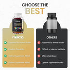 Testosterone Booster Supplement for Men Gummies [Fast-Max Absorption],10x Strength Masculinity Boost, Turkesterone, Tongkat Ali, Horny Goat Weed, Maca Root, Tribulus,Testo Gummies 60Ct
