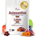 VivoNu 14-in-1 Astaxanthin 24mg & Lutein 40mg with Zeaxanthin Supplements, 6 Month Supply, Fresh Microalgae Source, Gluten Free Non-GMO, Supports Eye, Skin, Antioxidant, 180 Softgels, 1 Bag