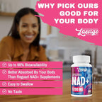 Liposomal NAD+ Supplement 1200mg High Absorption, Cellular Energy & Mitochondrial Support, NAD Plus for Longevity & Vitality, Anti-Aging Formula, 120 Softgels
