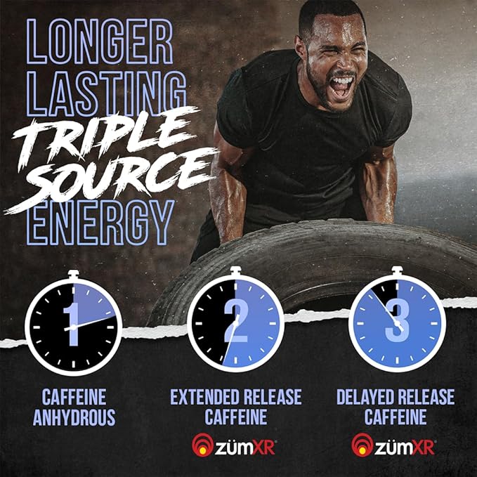 ALPHA LION Core Pre Workout with Creatine for Performance, Beta Alanine for Muscle, L-Citrulline for Pump & Tri-Source Caffeine for Sustained Energy (60 Servings, Razzle Mania)