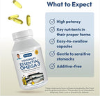 ANDREW LESSMAN Maximum Essential Omega-3 Orange - 60 Softgels - Ultra-Pure, High Potency Omega-3 Oils. High DHA, No Stomach Upset, No Contaminants, No Mercury. Small Easy to Swallow Softgels