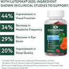 eyetamins Blue Blocker® Eye Health - 60 Lutein Gummies - Ophthalmologist-Developed - Support Vision, Filter Blue Light & Help Eye Strain - Promotes Sleep, Focus Eyesight – Vegan & Non-GMO Formula