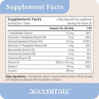 Accentrate Neuro X - Complete Vitamin B Complex | Active Multivitamin w/L-Methylfolate (5-MTHF), Adenosylcobalamin (B12), Pyridoxal-5'-Phosphate (P5P) | Brain Health | MTHFR Supplement | 30 Tablets