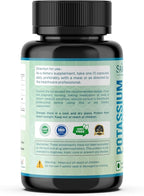 Potassium Citrate 800 mg High Absorption Potassium Supplement - 60 Servings Supports Electrolyte Balance - Pure and Potent