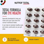 Nutrof Total Capsules – Eye Health Supplement with Lutein, Zeaxanthin, Omega 3, and Antioxidants | Essential Nutrients for Optimal Eye Health | Pack of 30 Capsules (1 Capsule per Day - 1-Month Supply)