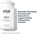 Vital Nutrients BCQ - Vegan Boswellia, Bromelain, Curcumin & Quercetin Supplement - Joint Support Supplement - Supports Sinus & Digestive Health - Gluten, Dairy, Soy Free - 120 Capsules