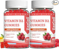 2 Pack Vitamin B2 Gummies - Riboflavin 400mg Supplement with Magnesium for Adults, B2 Gummies for Migraine Relief* & Nervous System Support* - Vegan, Sugar-Free, Raspberry-Lemon Flavor, 120 Count