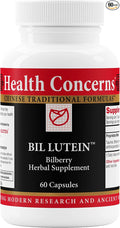 Health Concerns Bil Lutein – Eye Health & Vision Support – Lutein, Bilberry & Taurine Supplement – Antioxidants for Retinal Health, Night Vision, Circulation, & Macular Degeneration – 60 Capsules