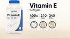 Nutricost Vitamin E 400 IU, 240 Softgel Capsules (2 Bottles)