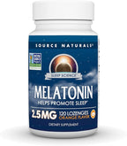 Source Naturals Melatonin 2.5 mg - 120 Orange Flavored Lozenges