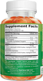 Feel Great Kids Gummy Vitamins for Eyes | Essential Eye Vitamins Lutein and Zeaxanthin | Mango Flavored Vegan Eye Vitamins for Kids | Gluten Free | 60 Day Supply