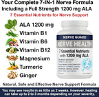 Nerve Supplement to Fortify Nerves – Doctor Formulated – Made in The USA – ALA, Vitamins B12, B6 & B1, Magnesium – 30 Capsules