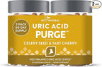 Eu Natural Purge Uric Acid Flush - Eat & Drink What You Want - Uric Acid Support for Joints & Mobility with Celery Seed, Tart Cherry & Chanca Piedra - 120 Vegetarian Capsules