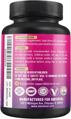 BMVINVOL Inositol Supplement - Myo-Inositol and D-Chiro Inositol Ideal 40:1 Ratio - Plus Berberine, Cinnamon, Ashwagandha + 5 More - 90 Capsules