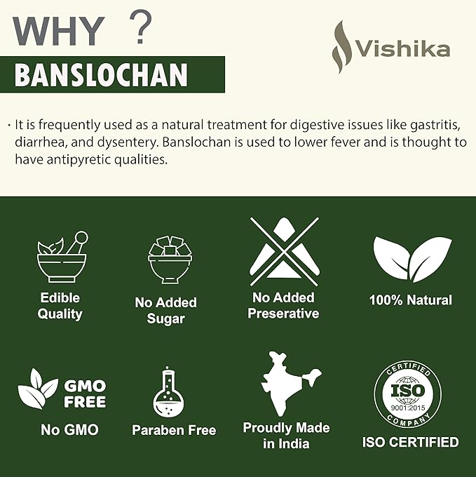 Tabashir Banslochan Spl Tabasheer Tabha Sheer Bambusa | Tabachir | Tabashir | Bamboo Manna | Vanslochan | Bamboo Silica | for Strengthen Bones & Hair Roots - 900g