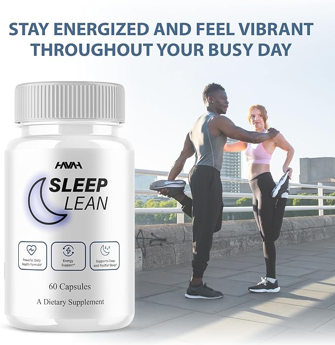 Sleep Lean Capsules, Official Sleep Lean Health and Wellness Supplement Capsules - Maximum Strength, All Natural Sleep Support for Calm and Relaxation, Premium Sleep Lean Support Reviews (60 Capsules)