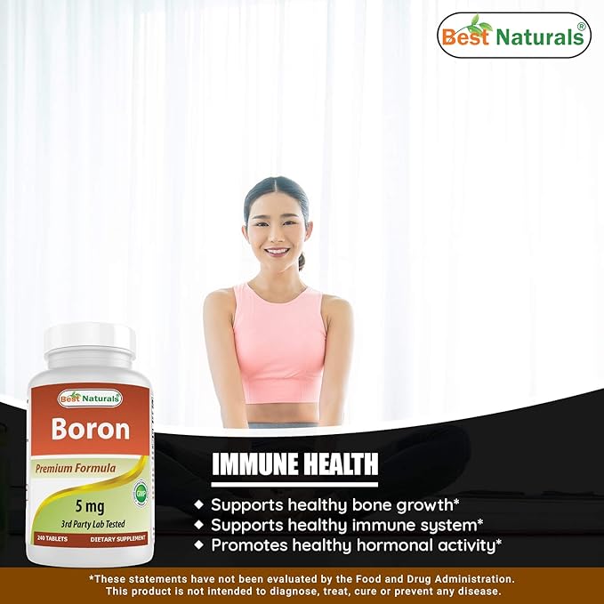 Boron 5 mg & MK-7 Vitamin K2 100 mcg
