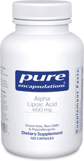 Pure Encapsulations Alpha Lipoic Acid 600 mg - ALA Supplement for Liver Support, Antioxidants, Nerve Health, Cardiovascular Health & Carbohydrate Support - Premium Alpha Lipoic Acid - 120 Capsules