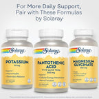 SOLARAY Pantothenic Acid 500mg - Pantothenic Acid Supplement (Vitamin B5) - Essential B Complex Vitamin - Nervous System and Cellular Energy Support - Vegan, Gluten Free, 60-Day Guaratee, 100 Servings