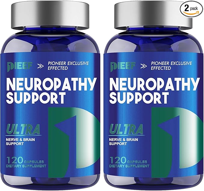 Nerve Savior Neuropathy Supplement, 240 Capsules with 600mg Alpha Lipoic Acid & Benfotiamine, Specially Formulated for Nerve Health in Hands, Fingers, Feet and Toes, 2Pack