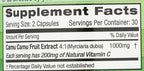 Emerald Labs Camu Camu - Plant-Sourced Vitamin C, Bioflavonoids, Amino Acids & B Vitamins - Gluten-Free, Vegan - 60 Vegetable Capsules (30-Day Supply)