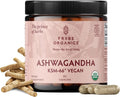 TRIBE ORGANICS Vegan Ashwagandha KSM 66 Pure Organic Root Powder Extract Ayurvedic Supplement - Focus Mood Support Increase Energy Strength 600mg of Natural KSM66 for Superior Absorption - 60 Capsules