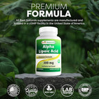Best Naturals Alpha Lipoic Acid 300 mg 120 Capsules (120 Count (Pack of 2))