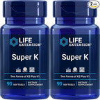 Life Extension Super K, 90 Softgels (Pack of 2)