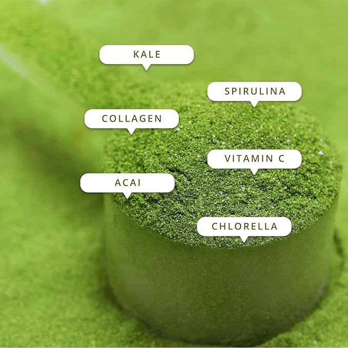 Sculpt Nation by V Shred Greens - Premium Greens Powder & Superfood Blend with Collagen to Support Skin, Digestion, and Energy - 30-Day Supply