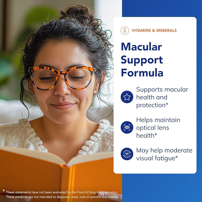 Pure Encapsulations Macular Support Formula | Hypoallergenic Supplement with Enhanced Antioxidant Formula for Healthy Eyes* | 120 Capsules