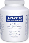 Pure Encapsulations +Cal+ with Ipriflavon | Mineral, Vitamin, and Herbal Supplement to Promote Skeletal Strength | 351 Capsules