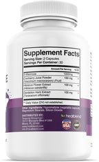 D-Mannose 1000mg Capsules with Cranberry Juice Powder, Hibiscus, and Dandelion Extracts - 30 Day Supply for Urinary Tract Health